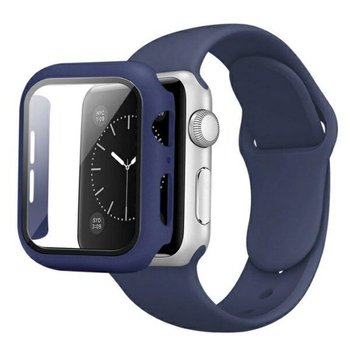 Beline pasek Apple Watch Silicone 42/44/45mm blue colour + case - Beline