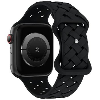 Beline pasek Apple Watch Silicone Woven 38/40/41mm czarny /black box - Beline