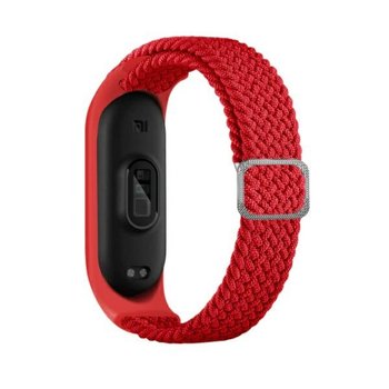 Beline pasek Mi Band 5/6 Textile czerwony/red - Beline