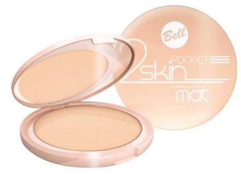 Bell, 2 Skin Pocket Pressed Powder, prasowany puder matujący 042 natural, 9 g - Bell