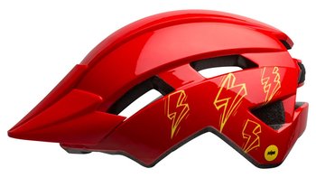 Bell, Kask dziecięcy, Sidetrack II, piorun, czerwony połysk, rozmiar M - Bell