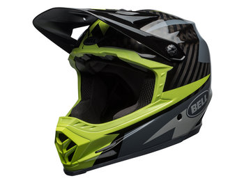 Bell, Kask full face, Full - 9 carbon, czarno-zielony, rozmiar L - Bell