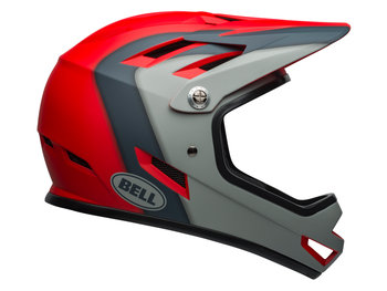 Bell, Kask full face, Sanction Presences, szaro-czerwony, rozmiar XS - Bell