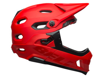 Bell, Kask full face, Super DH MIPS Spherical, czerwono-czarny mat, rozmiar S - Bell