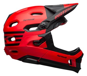 Bell, Kask full face, Super DH MIPS Spherical, czerwono-czarny, rozmiar M - Bell