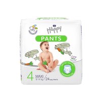 Bella Baby Happy, Happy Pants, Pieluchomajtki dla dzieci, rozmiar 4-Maxi, 8-14 kg, 24 szt.