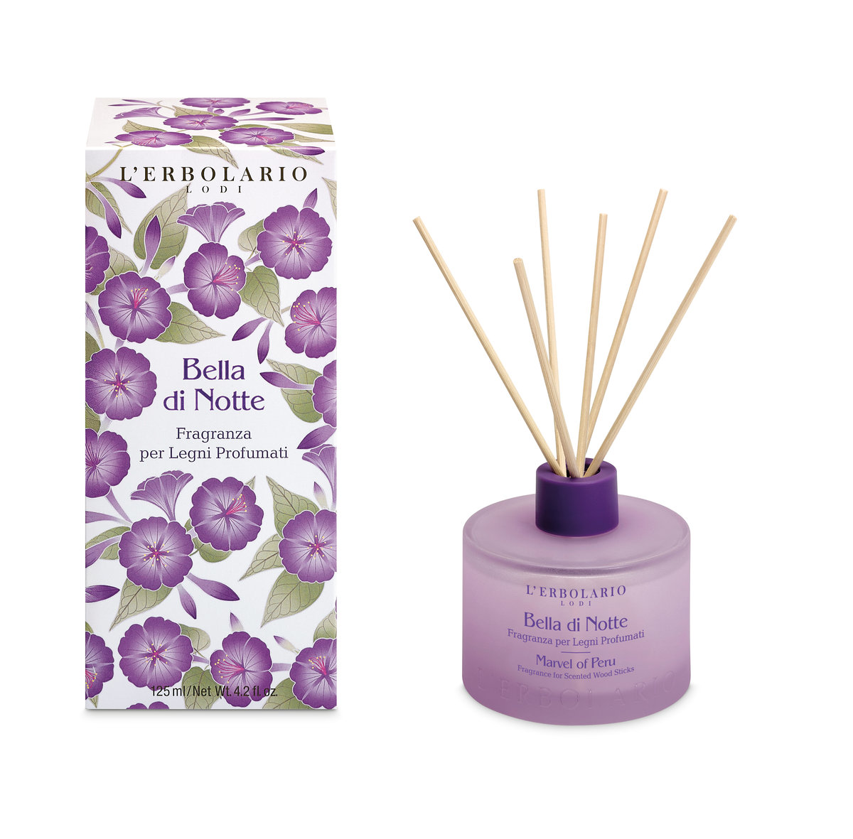 L'Erbolario L'erbolario Bella Di Notte Perfumy Do Patyczków Zapachowych (Dyfuzor + Patyczki), 125Ml