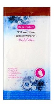 Belle Nature Kosmetyczny Mokry Ręcznik Z Mikrofibry Ultra Nawilżanie O Zapachu Świeżej Bawełny - Belle Nature