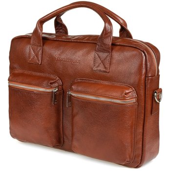Beltimore torba męska skórzana Duża brązowa laptop J15 brązowy, beżowy - Beltimore