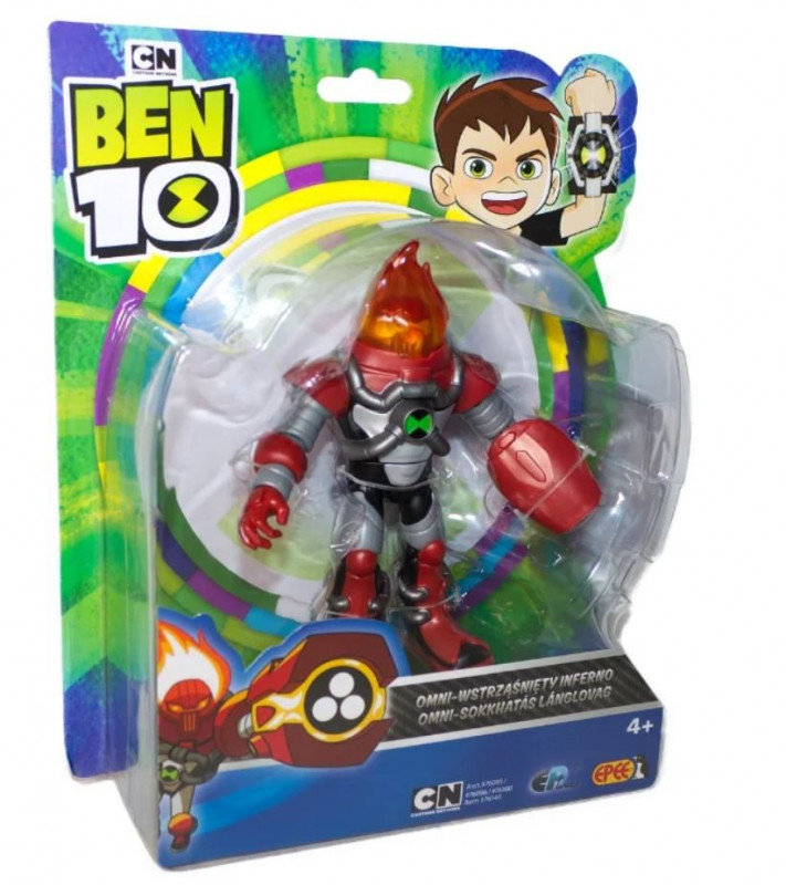 Zdjęcia - Figurka / zabawka transformująca Ben 10, figurka podstawowa z akcesoriami OMNI Wstrząśnięty Inferno