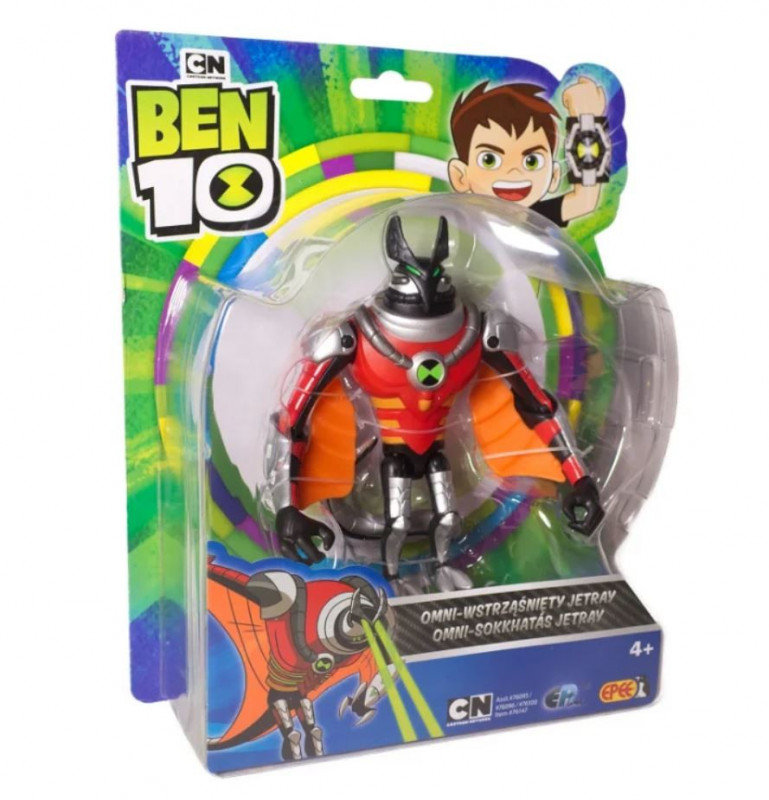 Zdjęcia - Figurka / zabawka transformująca Ben 10, figurka podstawowa z akcesoriami OMNI Wstrząśnięty Jetray