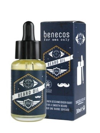 Фото - Засіб для бороди та вусів Benecos , For Men Only, olejek do pielęgnacji zarostu, 30 ml 