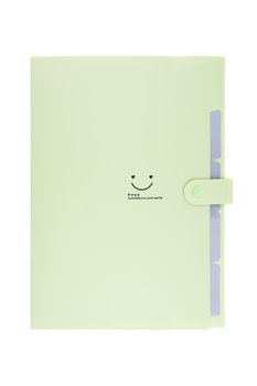 Beniamin, Plastikowa Teczka Z Przegródkami, Zielona, A4 - Beniamin