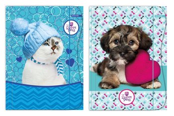 Beniamin, teczka z gumką, format A4, The Sweet Pets, 5 sztuk, mix wzorów