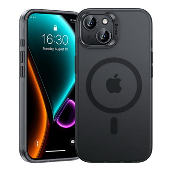 Benks Lucid Armor etui matowe magnetyczne MagSafe iPhone 15 (Czarny) - Benks