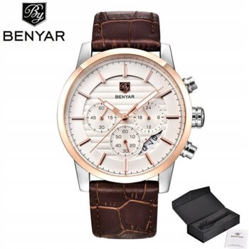 Benyar Zegarek Męski Klasyczny Chronograph+Pudełko - TMZEGARKI