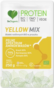 BEORGANIC Yellow MIX Białek Roślinnych BIO Proszek 250 g - BeOrganic