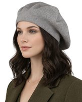 Beret Peterson damski stylowy zimowy jesienny ciepły elegancki modny szary