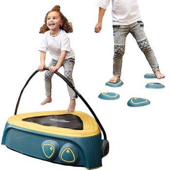 Berg Toys, Trampolina dla dzieci +6 antypoślizgowych kamieni ortopedycznych, 1-4 lat - Berg Toys