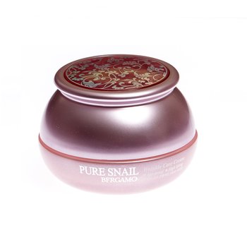 Bergamo, Pure Snail, przeciwzmarszczkowy krem do twarzy z ekstraktem ze śluzu ślimaka, 50 ml - Bergamo