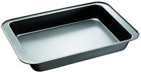BERRETTI - Blacha do pieczenia ciasta - stal węglowa - non-stick - czarna - 37x25,5x5 cm - BR-8679