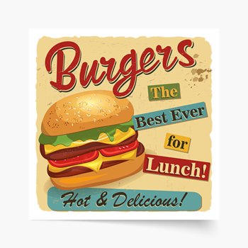 Best Burgers Plakat Premium 80x80cm - Empik Foto