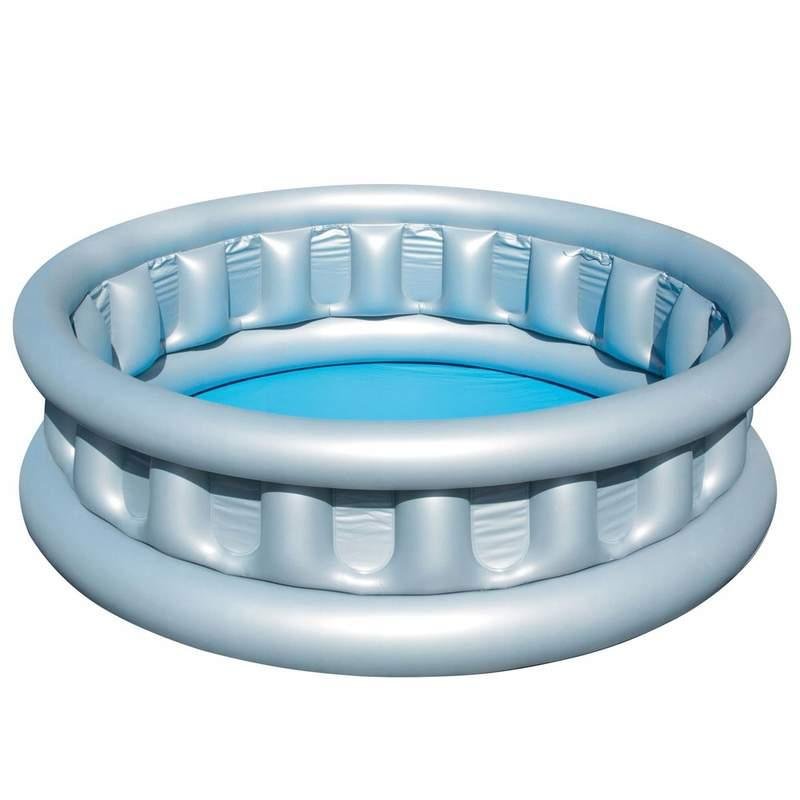 Bestway Basen dmuchany rodzinny duży 157X41Cm Srebrny Hipo