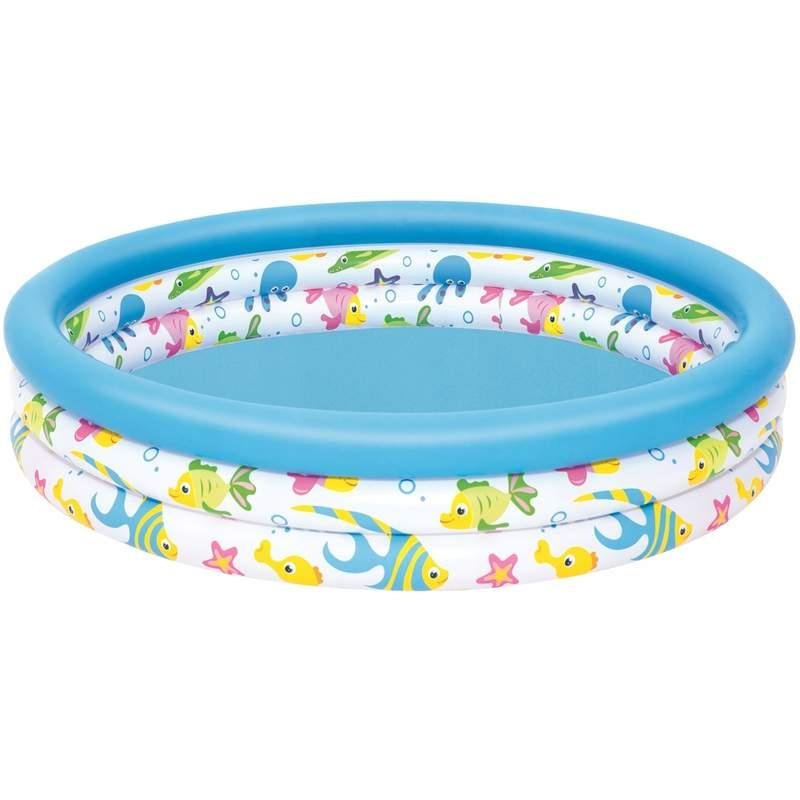 Bestway, basen dziecięcy, pompowany, okrągły, Coral Kids Pool, 122x25cm