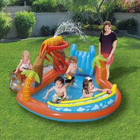 Bestway, basen dziecięcy, pompowany, wodny plac zabaw, wulkan, 265x265x104cm Bestway