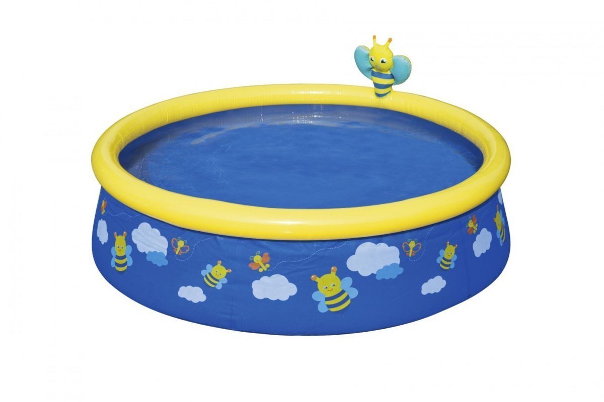 Фото - Надувний басейн Bestway , basen dziecięcy, rozporowy, okrągły, pszczółka, 152x38cm 