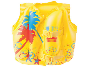 Bestway, Tropikalna kamizelka do nauki pływania, żółty, 43x30cm - Bestway