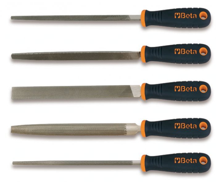 BETA PILNIK PÓŁGŁADZIK, Z RĘKOJEŚCIĄ OKRĄGŁY 200mm
