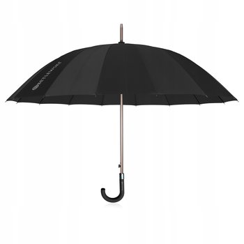 BETLEWSKI Duży parasol półautomatyczny mocna parasolka męska damska czarna - Betlewski