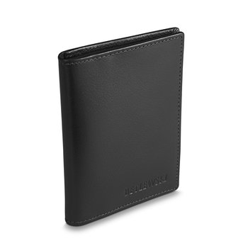 Betlewski, Etui na karty i dokumenty ze skóry naturalnej, czarne - Betlewski