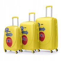 BETLEWSKI zestaw pojemnych walizek bagaż wakacje