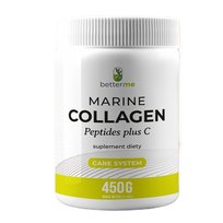 BetterMe Marine Collagen Peptides Plus C kolagen rybi na stawy skórę włosy i paznokcie suplement diety 450g
