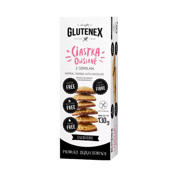 Bezglutenowe ciastka owsiane z czekoladą 140 g Glutenex - GLUTENEX