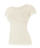 Beżowa damska koszulka merino wool-s