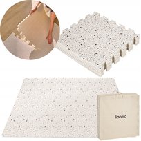 BEŻOWA Mata edukacyjna piankowa puzzle BEZ ZAPACHU 173x116cm Lionelo Yoka