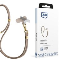Beżowa regulowana smycz na szyję do telefonu/smartfona 3mk EasyClip Elite Inna marka