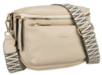 Beżowa torebka damska ROVICKY mała listonoszka na ramię miejska modna skóra ekologiczna