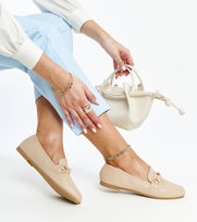 Beżowe ozdobne mokasyny Docherty-39