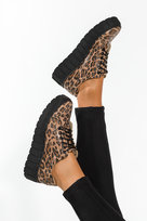 Beżowe trampki skórzane damskie creepersy sznurowane z wzorem panterki PRODUKT POLSKI Casu 469-37