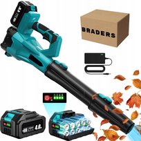 Bezprzewodowa Dmuchawa do Liści 21v - 6 Prędkości, 2 Akumulatory 4ah Braders