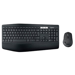 Bezprzewodowa klawiatura i mysz Logitech MK850 do wielu urządzeń, 3-letnia żywotność baterii, komputer PC/Mac, układ niemiecki QWERTZ - Logitech