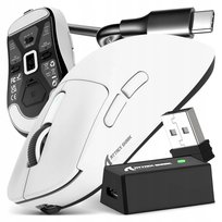 Bezprzewodowa Mysz Gamingowa Attack Shark X3PRO 4K / 8K Tri-Mode Biała Attack Shark