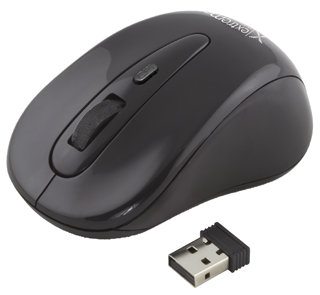 Bezprzewodowa mysz optyczna 3D EXTREME 2.4 GHz 1200 DPI czarna-Zdjęcie-0