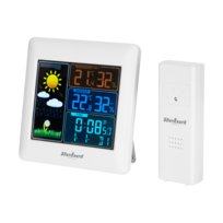 Bezprzewodowa stacja pogodowa czujnik zewnętrzny Rebel LCD kolor barometr