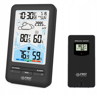 Bezprzewodowa stacja pogody ZEGAR HIGROMETR FIRST AUSTRIA - First Austria