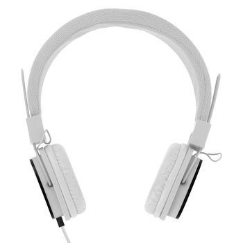 Bezprzewodowe Słuchawki Audio Y6338 Białe — Zintegrowany Pilot Z Mikrofonem Na Kablu. - Avizar